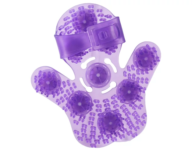Roller Balls Massager - masszírozó kézfeltét (lila)