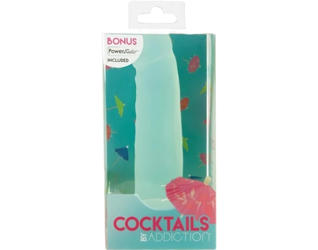 Addiction Coctails - tapadókorongos dildó (zöld)
