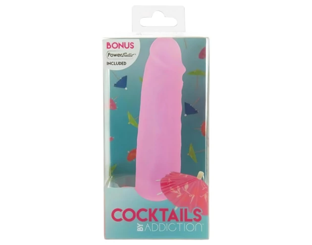 Addiction Coctails - tapadókorongos dildó (pink)