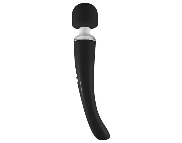 Love Magic Elegance Wand - akkus, masszírozó vibrátor (fekete)