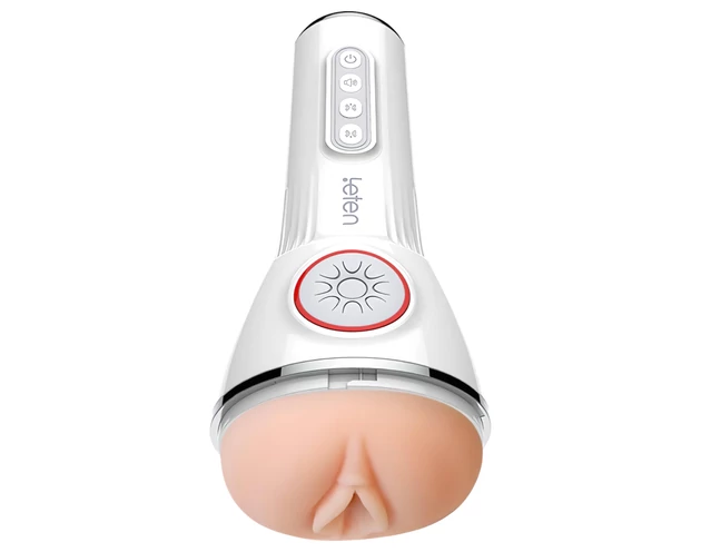 LETEN SM340 - akkus, vibráló, szívó, nyögő maszturbátor