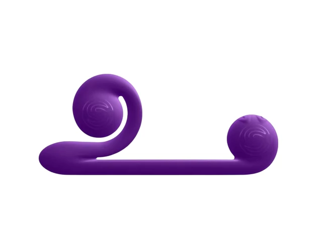 Snail Vibe Duo - akkus, 3in1 stimuláló vibrátor (lila)