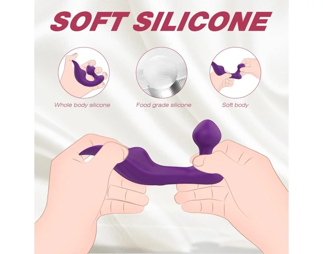 Sex HD Chomper - vízálló csikló- és anál vibrátor (lila)