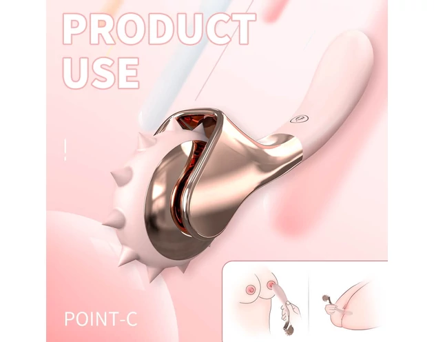 Sex HD - akkus, vízálló vibrátor és ingerkerék (pink)