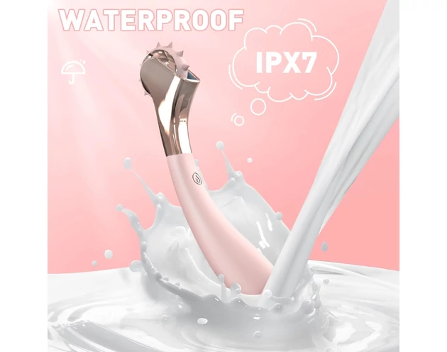 Sex HD - akkus, vízálló vibrátor és ingerkerék (pink)