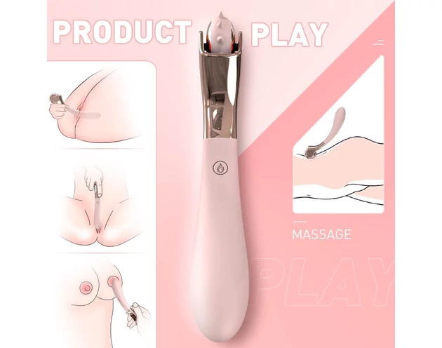 Sex HD - akkus, vízálló vibrátor és ingerkerék (pink)