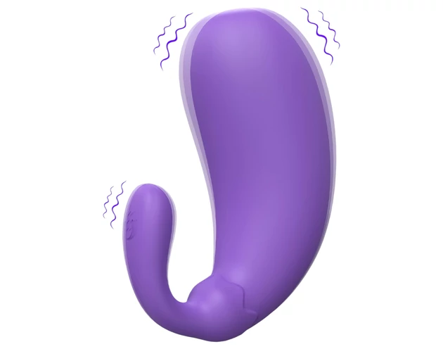 Sex HD - padlizsán formájú vibrációs tojás (lila)