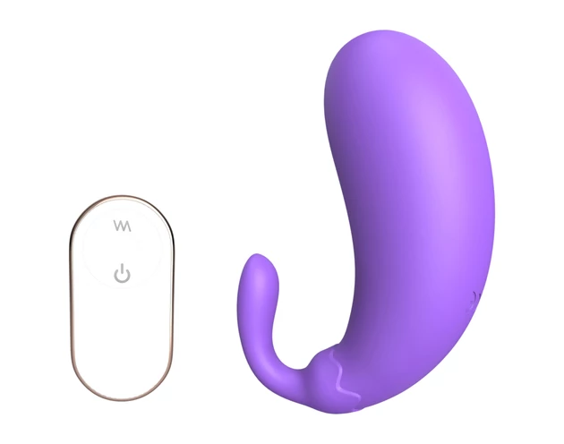 Sex HD - padlizsán formájú vibrációs tojás (lila)