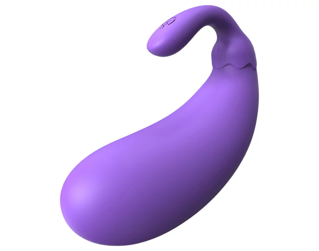 Sex HD - padlizsán formájú vibrációs tojás (lila)