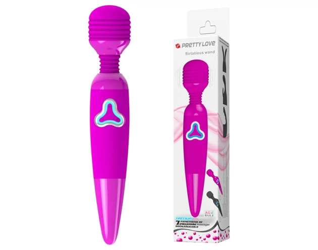 Pretty Love Wand - akkus, masszírozó vibrátor (lila)