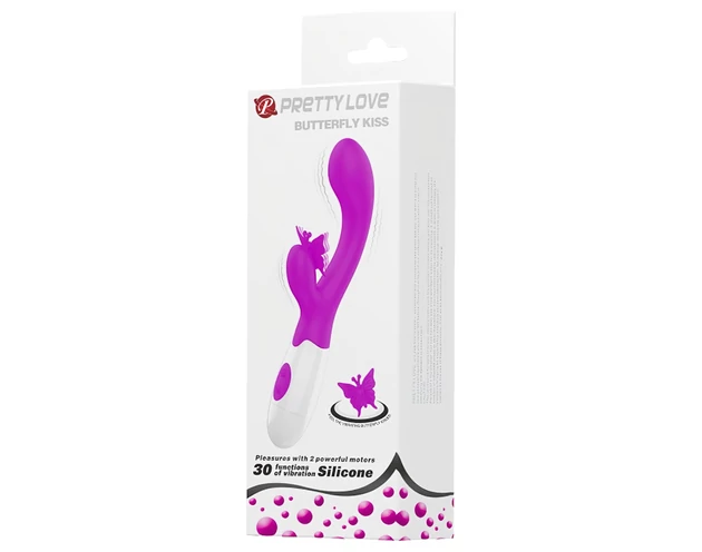 Pretty Love Butterfly Kiss – csiklókaros vibrátor (pink)