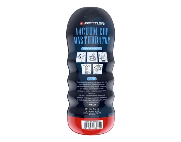 Pretty Love Vacuum Cup - élethű műpunci maszturbátor (natúr)