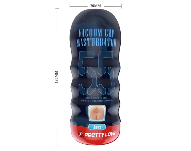Pretty Love Vacuum Cup - élethű műpopsi maszturbátor (natúr)