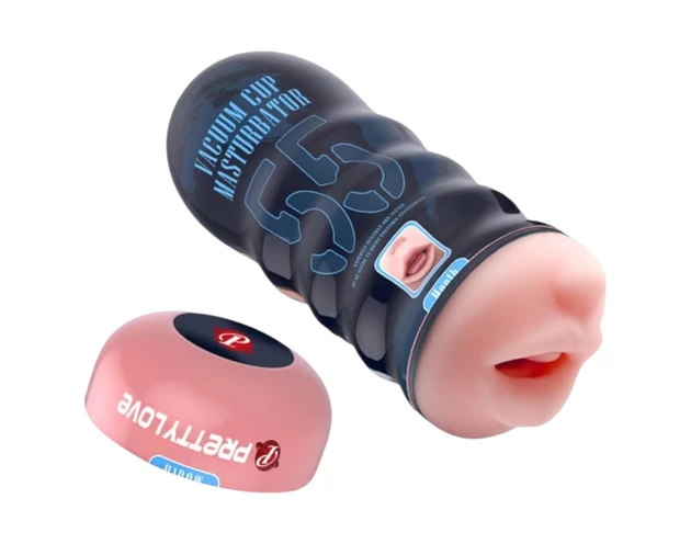 Pretty Love Vacuum Cup - élethű száj maszturbátor (natúr)
