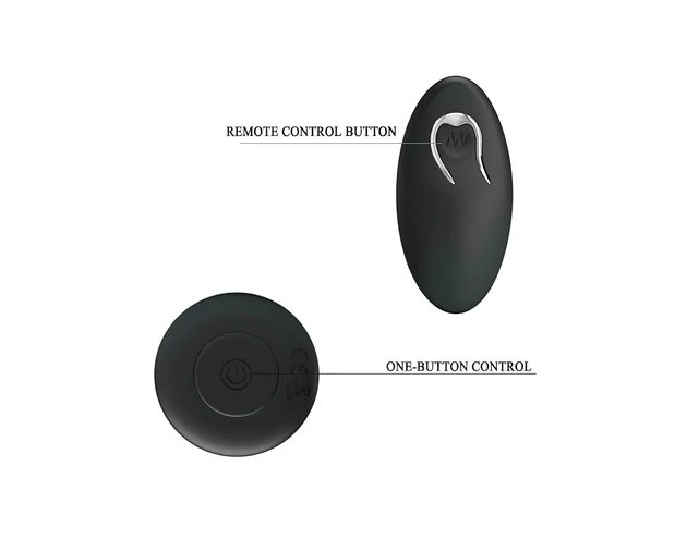 MR. PLAY - akkus, rádiós anál vibrátor (fekete)