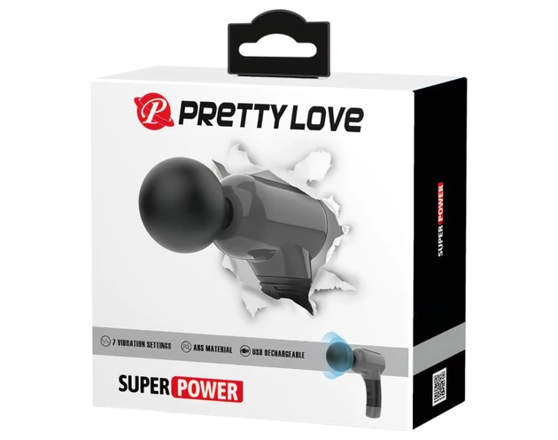 Pretty Love Magic Gun - masszírozó pisztoly (fekete)