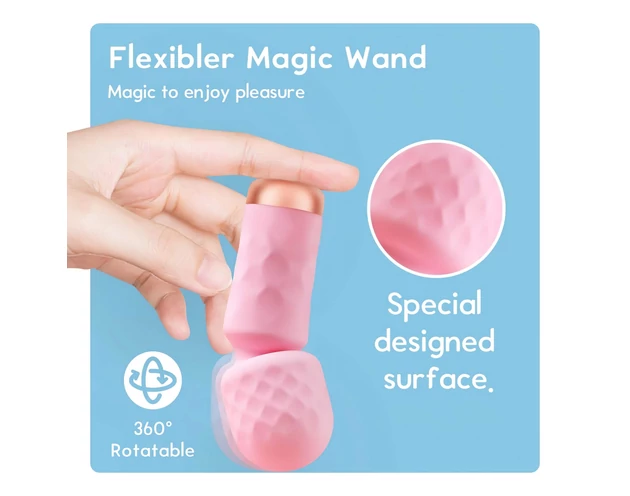 Vibeconnect - akkus, vízálló mini masszírozó vibrátor (pink)