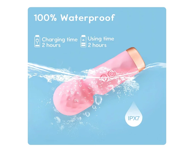 Vibeconnect - akkus, vízálló mini masszírozó vibrátor (pink)