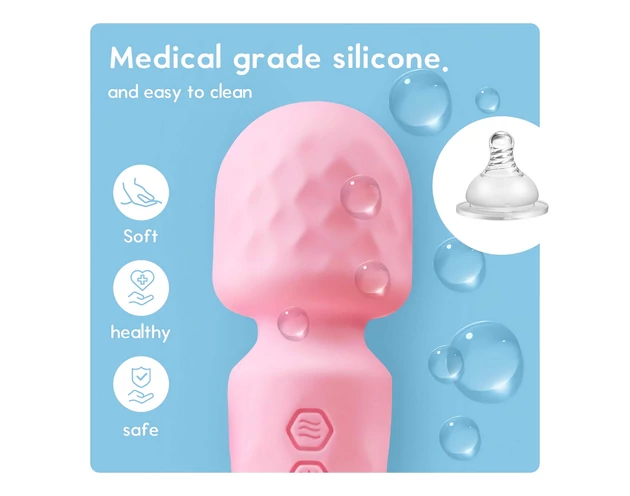 Vibeconnect - akkus, vízálló mini masszírozó vibrátor (pink)