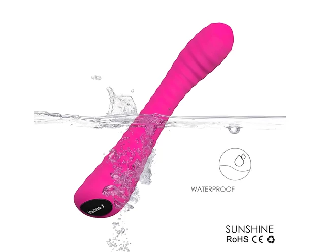 Sex HD Sunshine - akkus, barázdált G-pont vibrátor (pink)