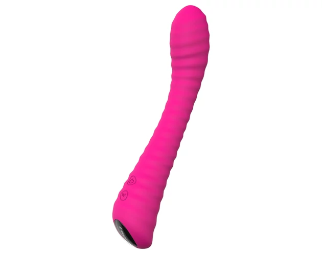 Sex HD Sunshine - akkus, barázdált G-pont vibrátor (pink)