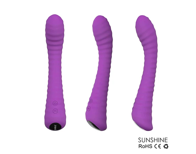 Sex HD Sunshine - akkus, barázdált G-pont vibrátor (lila)