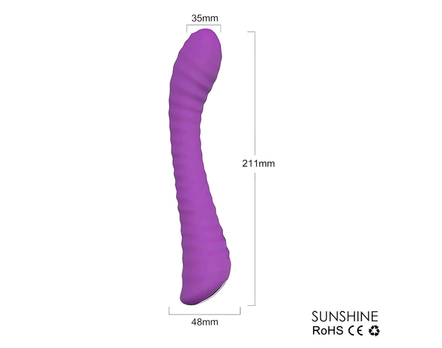 Sex HD Sunshine - akkus, barázdált G-pont vibrátor (lila)
