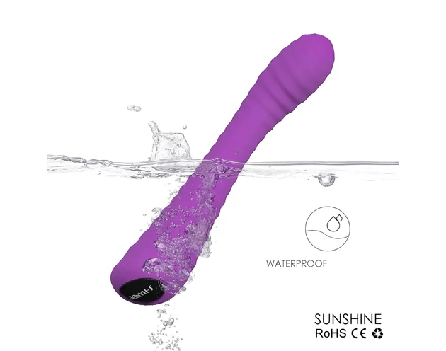 Sex HD Sunshine - akkus, barázdált G-pont vibrátor (lila)
