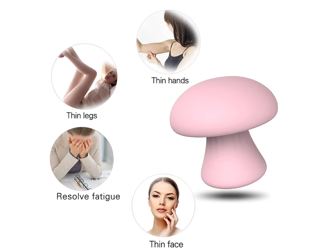 Magic Mushroom - akkus arcmasszírozó (pink)