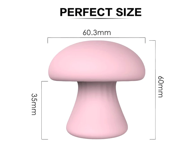 Magic Mushroom - akkus arcmasszírozó (pink)