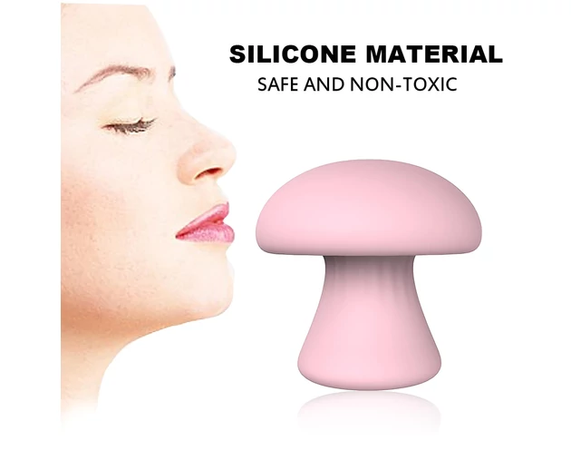 Magic Mushroom - akkus arcmasszírozó (pink)