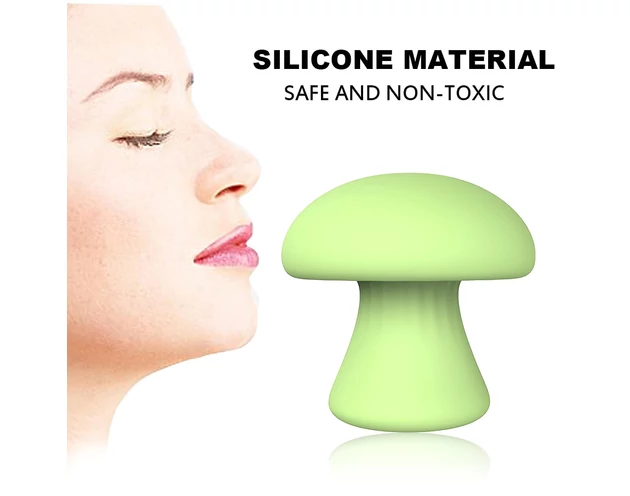 Magic Mushroom - akkus arc masszírozó (zöld)