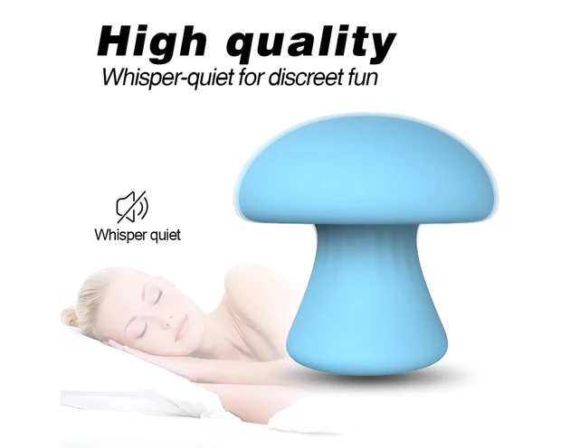 Magic Mushroom - akkus arc masszírozó (kék)