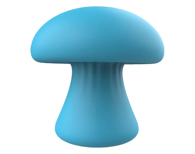 Magic Mushroom - akkus arc masszírozó (kék)