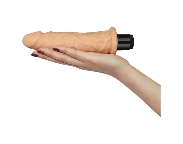 Lovetoy Real Feel - élethű vibrátor - 19cm (natúr)