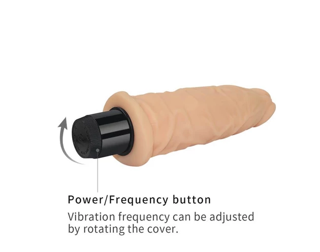 Lovetoy Real Feel - élethű vibrátor - 19cm (natúr)