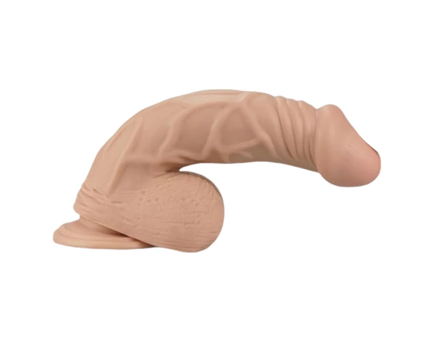 Lovetoy Real Extreme - tapadókorongos dildó - 23cm (natúr)