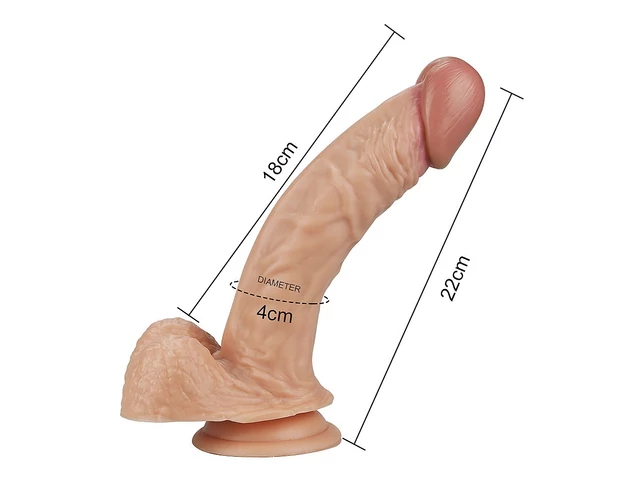 Lovetoy Real Extreme - G-pont dildó - 21cm (natúr)