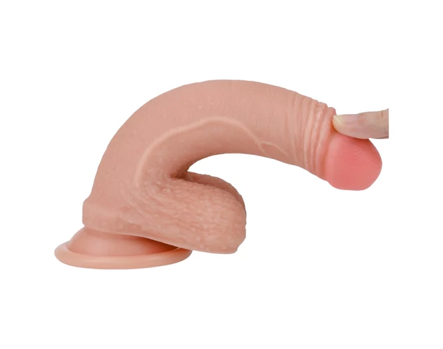 Lovetoy Nature Cock - kétrétegű élethű dildó - 18cm (natúr)