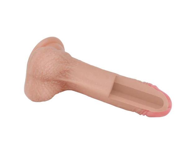 Lovetoy Nature Cock - kétrétegű élethű dildó - 18cm (natúr)