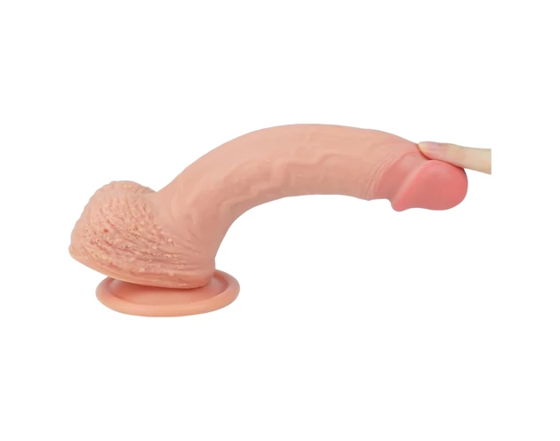 Lovetoy Nature Cock - tapadókorongos élethű dildó - 21cm (natúr)
