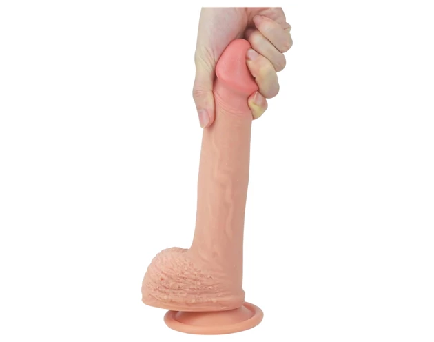 Lovetoy Nature Cock - tapadókorongos élethű dildó - 21cm (natúr)