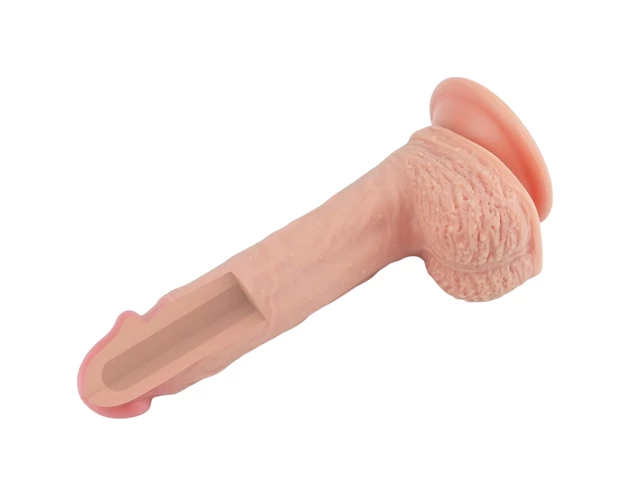 Lovetoy Nature Cock - tapadókorongos élethű dildó - 21cm (natúr)