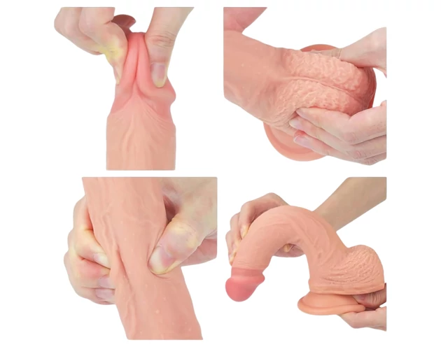 Lovetoy Nature Cock - tapadókorongos élethű dildó - 21cm (natúr)