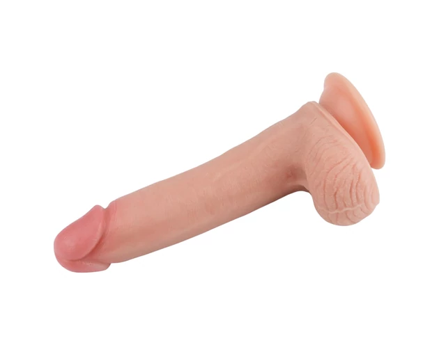Lovetoy Nature Cock - kétrétegű élethű dildó - 20cm (natúr)