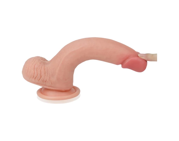 Lovetoy Nature Cock - kétrétegű élethű dildó - 20cm (natúr)