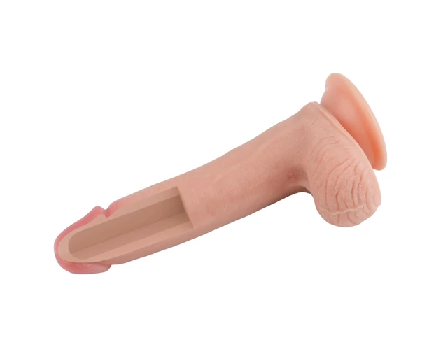 Lovetoy Nature Cock - kétrétegű élethű dildó - 20cm (natúr)