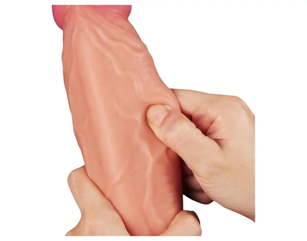 Lovetoy Nature Cock - kétrétegű élethű dildó - 25cm (natúr)