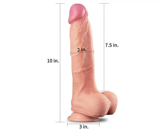 Lovetoy Nature Cock - kétrétegű élethű dildó - 25cm (natúr)