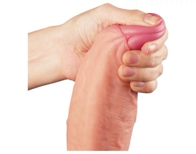 Lovetoy Nature Cock - kétrétegű élethű dildó - 28cm (natúr)